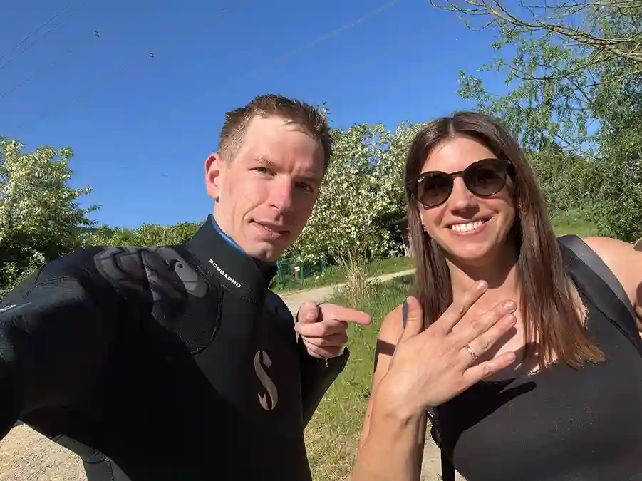 Ring im Wasser geborgen